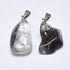 Natural Green Lodolite Quartz/Garden Quartz Pendants X-G-T122-32A-2