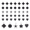 40Pcs 5 Style 304 Stainless Steel Enamel Pendants STAS-DC0003-88-1
