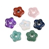 Opalite & Natural Lapis Lazuli & Rose Quartz & Amethyst & Red Jasper & Green Aventurine & Amazonite Flower Charms G-B152-02-1