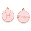 Alloy Enamel Pendants X-ENAM-S124-01A-09H-1