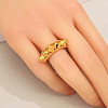 Brass Cuff Open Rings for Women ZU9603-1