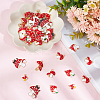 36Pcs 6 Styles Autumn Theme Alloy Enamel Pendants ENAM-HY0003-07-4