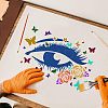 Plastic Reusable Drawing Painting Stencils Templates DIY-WH0202-267-5