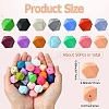 Hexagon Food Grade Silicone Focal Beads SIL-CJC0005-07-2