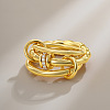 Brass Micro Pave Cubic Zirconia Finger Rings FS-WG6545E-03-1