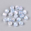 Transparent Spray Painted Glass Beads LS-EGLA-N018-4mm-05-2