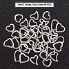 120Pcs 3 Style 304 Stainless Steel Linking Rings STAS-UN0026-33-4