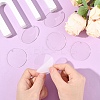 50Pcs Transparent Acrylic Disc Big Pendants TACR-YW0003-12-5