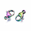 Ion Plating(IP) 304 Stainless Steel Lobster Claw Clasps STAS-S119-004A-2