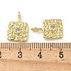 Rack Plating Brass Cubic Zirconia Pendants X-KK-K392-05G-3