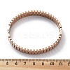Ion Plating(IP) 304 Stainless Steel Hinged Bangles for Women BJEW-A011-18RG-4