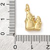 Brass Micro Pave Cubic Zirconia Pendants KK-P308-52G-3