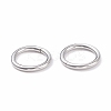 Non-Tarnish 304 Stainless Steel Closed Jump Rings X-STAS-F174-16P-3