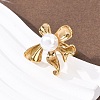 Opaque Acrylic Imitation Pearl Finger Rings RJEW-P177-03A-G-3