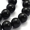 Natural Black Tourmaline Beads Strands G-G763-01-12mm-AB-3