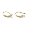 Brass Micro Pave Cubic Zirconia Earring Hooks KK-C048-14D-G-1