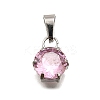 304 Stainless Steel Pave Cubic Zirconia Pendants STAS-B086-12P-04-1