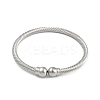 Round Brass Open Cuff Bangles BJEW-Z074-02P-2