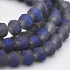 Full Rainbow Plated Faceted Rondelle Glass Beads Strands EGLA-J054-4x3mm-FR04-1