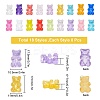144Pcs 18 Colors Resin Cabochons CRES-SC0002-02-2