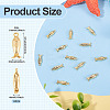 12Pcs Brass Charms KK-TA0002-56-4