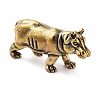 Brass Rhinoceros Figurines DJEW-C017-01AB-1