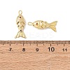 Brass Micro Pave Cubic Zirconia Pendants KK-C143-52A-G-3