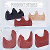 3Pcs 3 Colors Wooden Chinese Calligraphy Brush Holder AJEW-GF0007-77-6