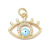 Brass Micro Pave Cubic Zirconia Pendants KK-H255-02A-G02-1