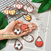 DIY Sport Theme Dangle Earring Making Kits DIY-TA0004-36-5