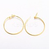 Brass Earring Findings Hoops EC108-3NFG-2