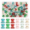 110Pcs 6 Colors Transparent Acrylic Beads MACR-FS0002-06-1