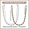 2 Colors Tibetan Style Alloy Skull Connector Charms for Jeans Pants HJEW-GA00017-2