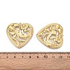 304 Stainless Steel Hollow Flower Heart Pendants STAS-T067-40G-3