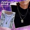 18Pcs 18 Style Printed Opaque Acrylic Pendants SACR-SC0001-24-5