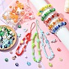 DIY Acrylic Beads & Brass European Style Bracelet Making Kits DIY-YW0012-21A-4