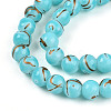 Baking Paint Glass Beads Strands DGLA-N010-8mm-03-3