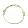 6Pcs 6 Colors Adjustable Polyester & Spandex Cord Bracelets for Men Women BJEW-JB12092-4