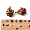 Brass Enamel Charms KK-K351-60B-P-3