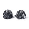 Synthetic Resin Hedgehog Miniature Ornaments AJEW-WH0606-67A-2