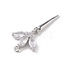 Rack Plating Brass Micro Pave Cubic Zirconia Pendants LS-KK-C019-04P-03-2