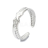 304 Stainless Steel Cuff Rings for Women RJEW-M019-53P-1