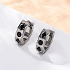 304 Stainless Steel with Enamel Earrings EJEW-M001-20B-P-1