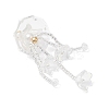 Glass Seed Beaded Jellyfish Big Pendants PALLOY-MZ01166-02-3