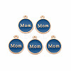 Mother's Day Alloy Enamel Charms ENAM-T016-11C-RS-1