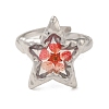 304 Stainless Steel Open Cuff Ring RJEW-C083-19P-2