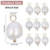 10Pcs Natural Freshwater Pearl Pendants FIND-CA0009-02C-2