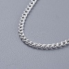 Brass Twisted Curb Chain Necklaces NJEW-BB10884-18-2