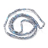 Electroplate Transparent  Glass Beads Strands EGLA-H106-01A-HR02-2