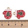 Christmas Alloy Enamel Pendants FIND-I067-02KCG-08-3